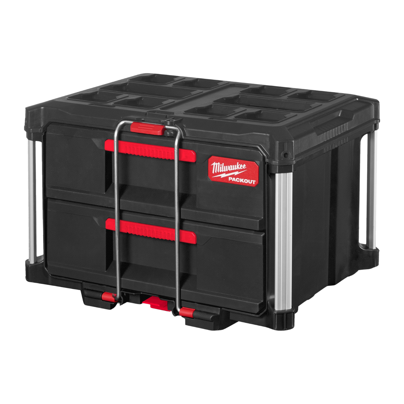 Milwaukee PACKOUT tool box with two drawers