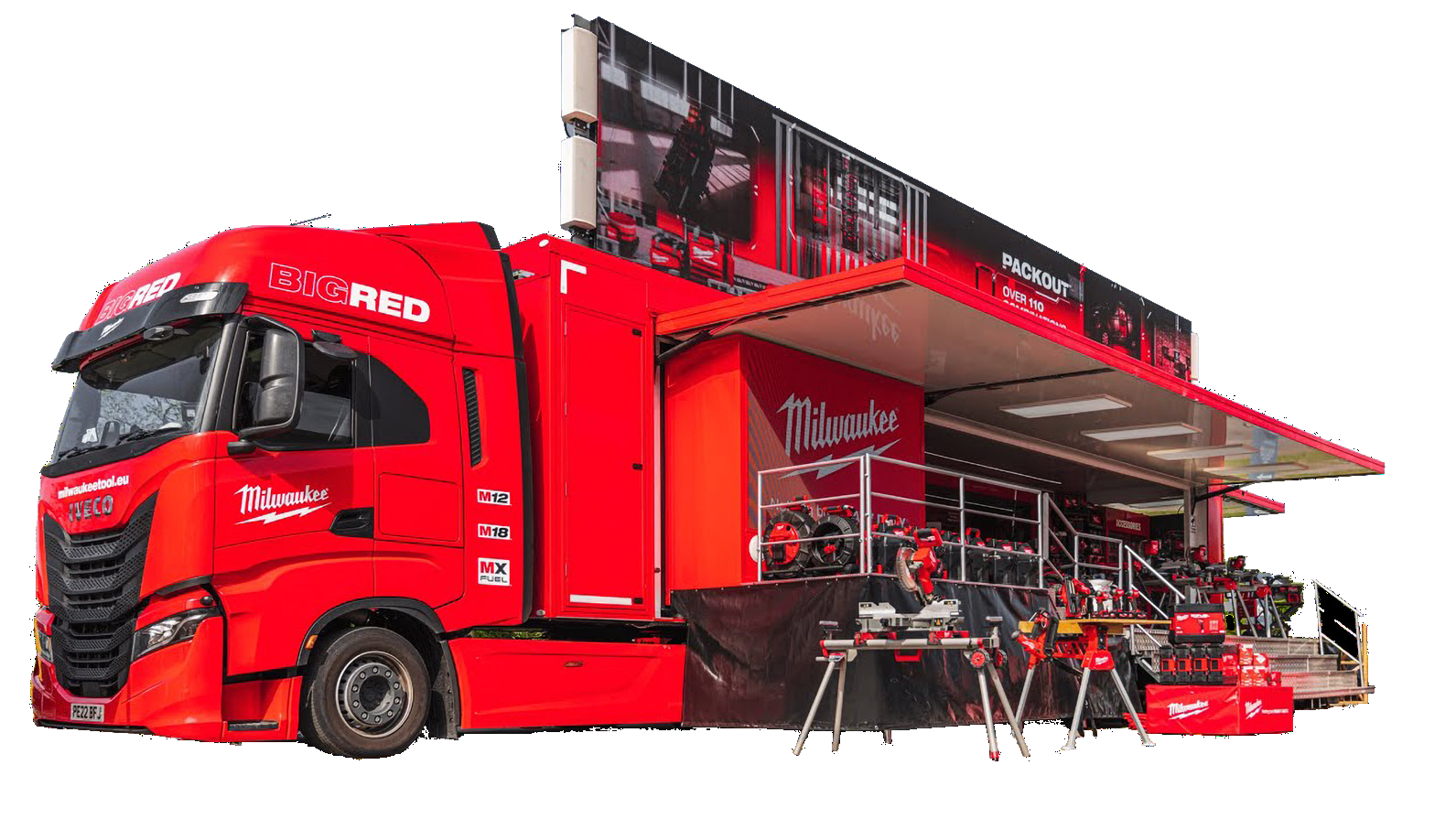 Milwaukee Big Red Tour truck